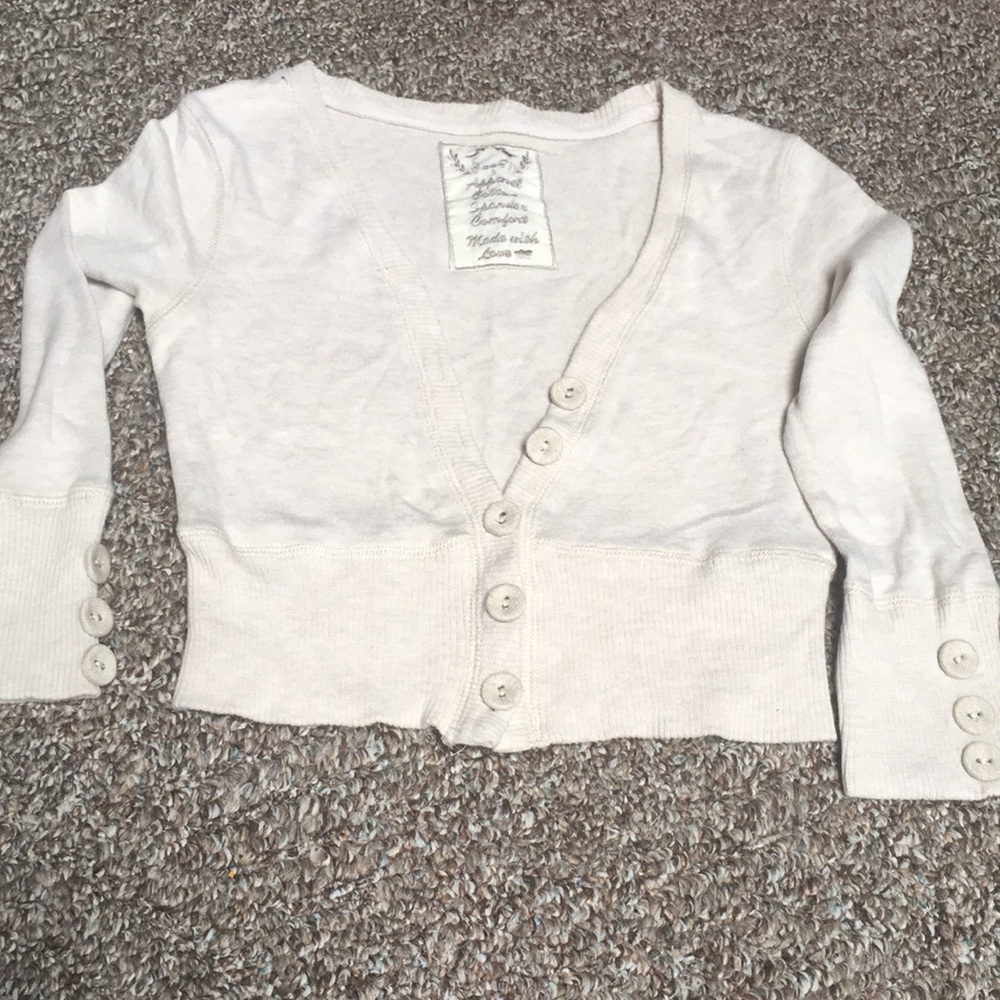 Tanish Cream Cropped Sweater